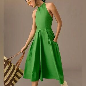 NWT S/W/F Anthropologie Racer Midi Dress size medium